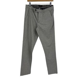 Ted Baker London Men's Gray Brushed Cotton Dress Pants Trousers Size 31R